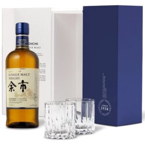 Nikka Yoichi Single Malt (1 x Single Malt + 2 x Riedel Glasses) Gift Box
