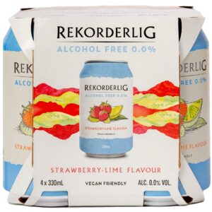 Rekorderlig Strawberry Lime Alcohol Free (4 x 330 CANS)