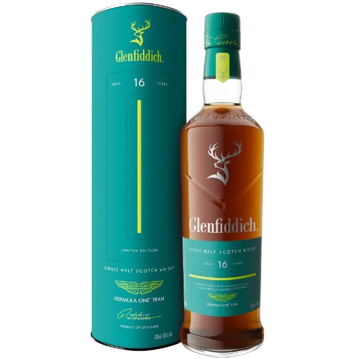 【限定モデル】Glenfiddich 16年 アストンマーチン F1 ケース付き Glenfiddich 16 Year F1 Aston Martin Limited Edition 750ml