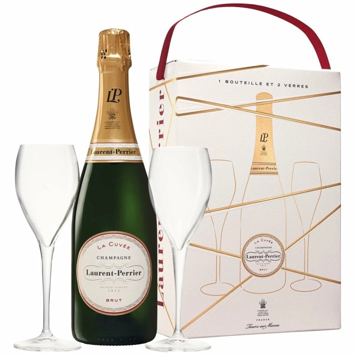 Laurent Perrier Brut Gift Set (750ml & 2 Glasses)