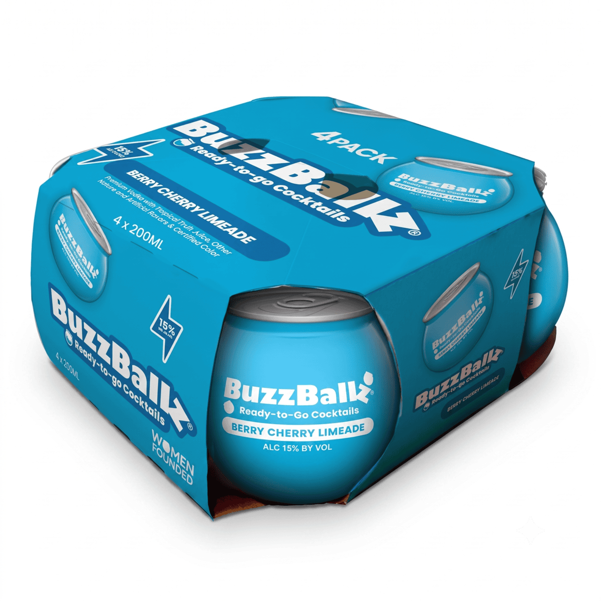 Buzz Ballz Berry Cherry Limeade 200ml (4PK)