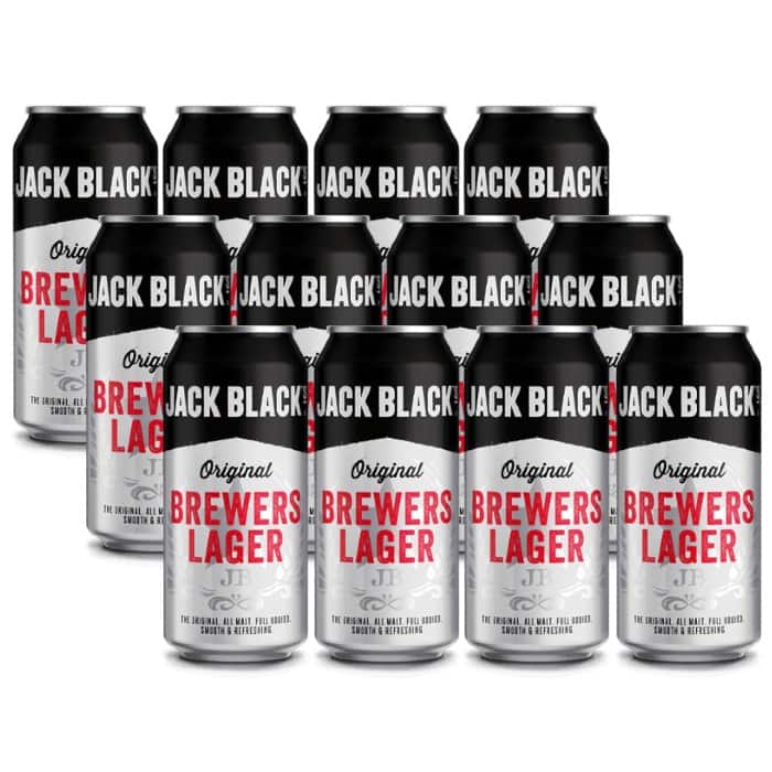 Jack Black Lager 440ml x 12 CANS