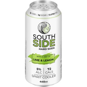 South Side Lemon & lime Hard Soda 440ml can