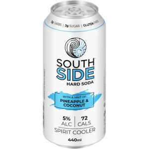 South Side Pineapple & Coconut Hard Soda 440ml can