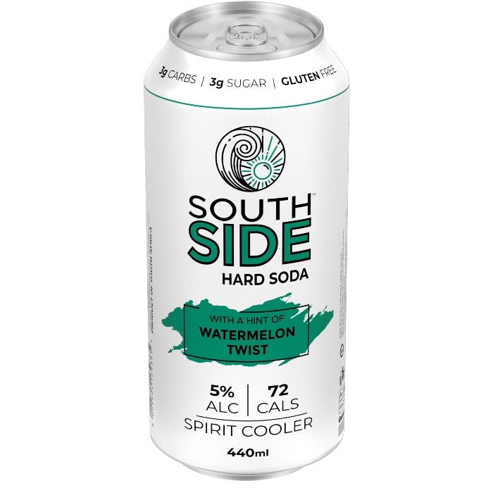 South Side Watermelon Twist Hard Soda 440ml can